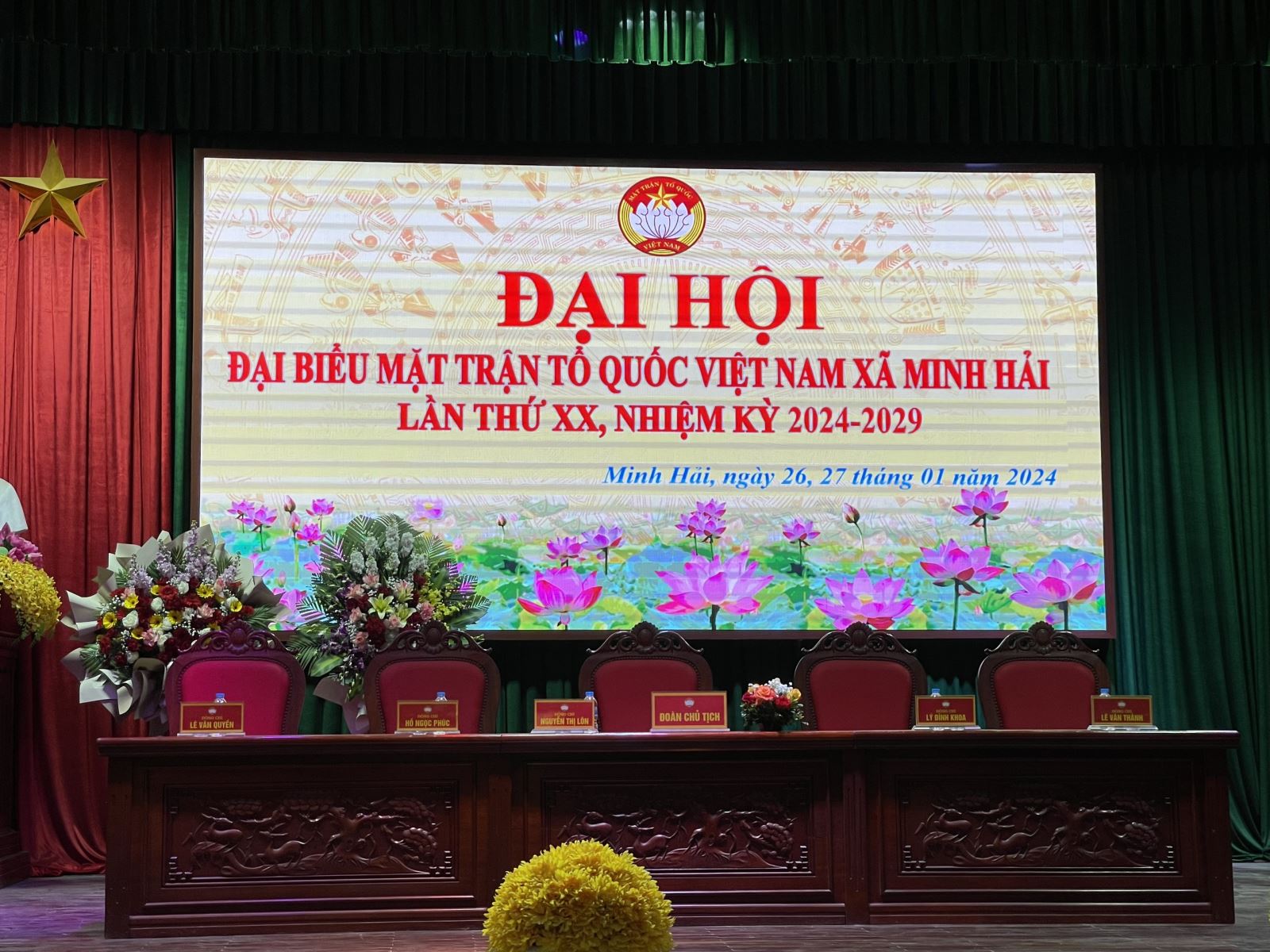 Đại hội Ủy ban MTTQ Việt Nam xã Minh Hải lần thứ XX, nhiệm kỳ 2024-2029.