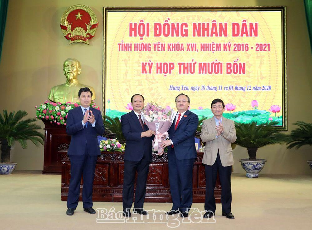 Hưng Yên: Đồng chí Phó Bí thư Tỉnh ủy Trần Quốc Văn được bầu làm Chủ tịch UBND tỉnh 