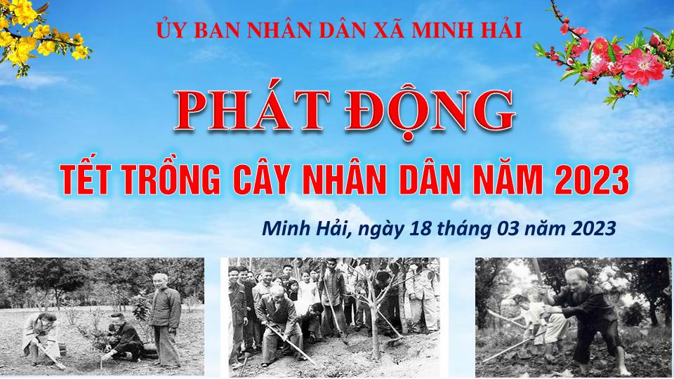 Đảng ủy – UBND xã Minh Hải tổ chức phát động trồng cây nhân dân năm 2023.